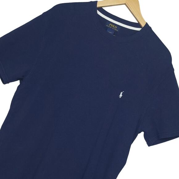 Polo Ralph Lauren Men's Short Sleeve Thermal T-Shirt Size Large Dark Blue - Picture 1 of 13